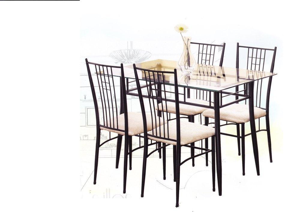519-Conjunto mesa y 4 sillas